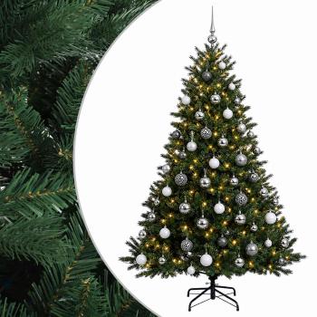 Künstlicher Weihnachtsbaum mit Weihnachtskugel 210 cm 300 LEDs