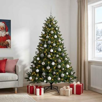 Künstlicher Weihnachtsbaum mit Weihnachtskugel 210 cm 300 LEDs