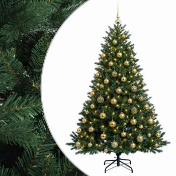Künstlicher Weihnachtsbaum mit Weihnachtskugel 240 cm 300 LEDs