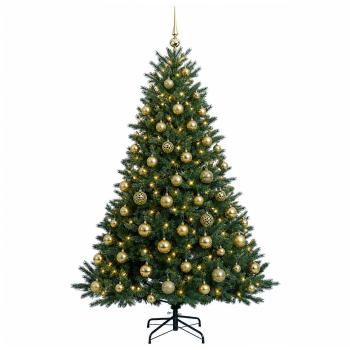 Künstlicher Weihnachtsbaum mit Weihnachtskugel 240 cm 300 LEDs