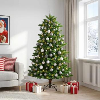 Künstlicher Weihnachtsbaum mit Kugel 240 cm 300 LEDs