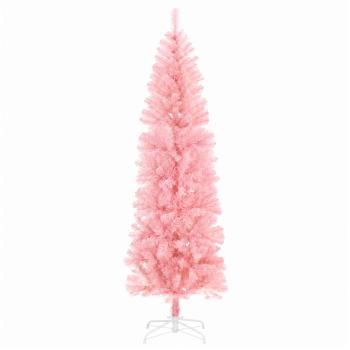 Künstlicher schmaler Weihnachtsbaum mit Weihnachtskugel 240 cm