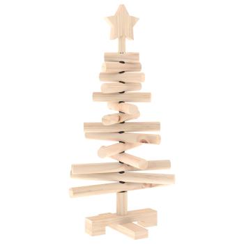 Holz Weihnachtsbaum KOTKA 60 cm Massives Kiefernholz Natürlich