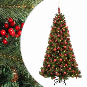Künstlicher Weihnachtsbaum mit Weihnachtskugel 240 cm 300 LEDs