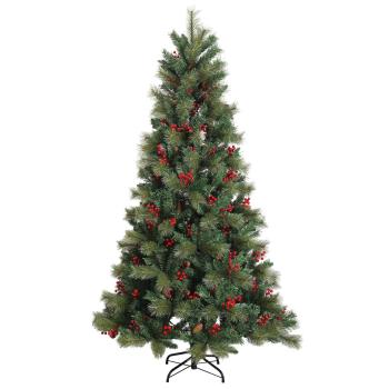 Künstlicher Weihnachtsbaum mit Weihnachtskugel 240 cm 300 LEDs