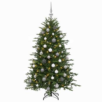 Künstlicher Weihnachtsbaum mit Weihnachtskugel 150 cm 150 LEDs