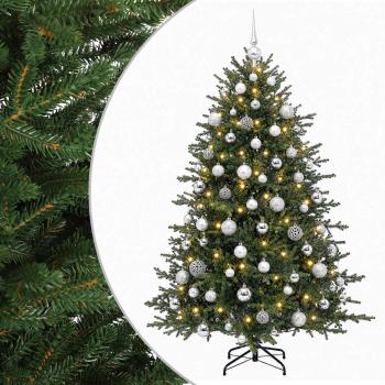 Künstlicher Weihnachtsbaum mit Weihnachtskugel 180 cm 300 LEDs