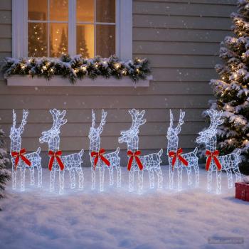 Weihnachtsrentier 6 stk. 540 LEDs Kaltweiß