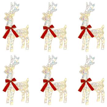 Weihnachtsrentier 6 stk. 240 LEDs Warmes Weiß