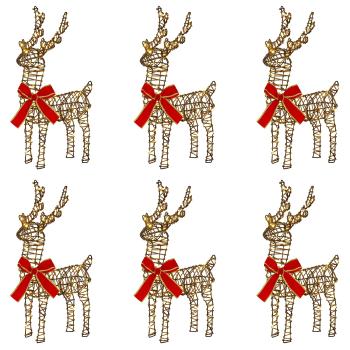 Weihnachtsrentier 6 stk. 240 LEDs Warmes Weiß