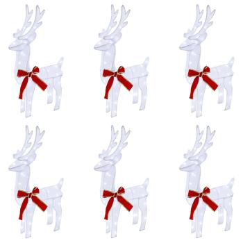 Weihnachtsrentier 6 stk. 240 LEDs Kaltweiß