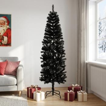 ARDEBO.de - Künstlicher schlanker Weihnachtsbaum 240 cm PVC und Stahl