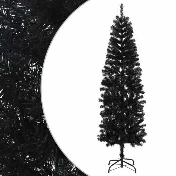 Künstlicher schlanker Weihnachtsbaum 240 cm PVC und Stahl