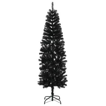 Künstlicher schlanker Weihnachtsbaum 240 cm PVC und Stahl