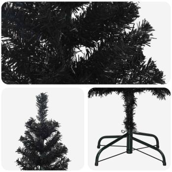 Künstlicher schlanker Weihnachtsbaum 240 cm PVC und Stahl