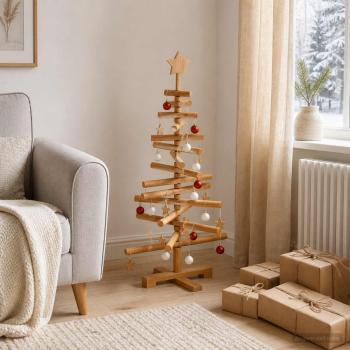 ARDEBO.de - Holz Weihnachtsbaum KOTKA 90 cm Massives Kiefernholz