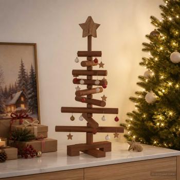 ARDEBO.de - Holz Weihnachtsbaum KOTKA 60 cm Massives Kiefernholz