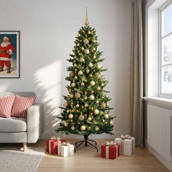 ARDEBO.de - Künstlicher Weihnachtsbaum mit Weihnachtskugel 240 cm 300 LEDs