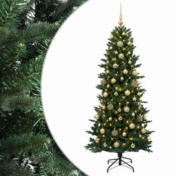 Künstlicher Weihnachtsbaum mit Weihnachtskugel 240 cm 300 LEDs