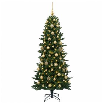 Künstlicher Weihnachtsbaum mit Weihnachtskugel 240 cm 300 LEDs
