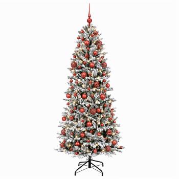 Künstlicher Weihnachtsbaum mit Weihnachtskugel 240 cm 300 LEDs