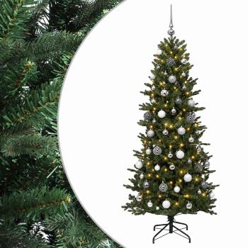 Künstlicher Weihnachtsbaum mit Weihnachtskugel 210 cm 300 LEDs
