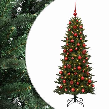 Künstlicher Weihnachtsbaum mit Weihnachtskugel 180 cm 300 LEDs