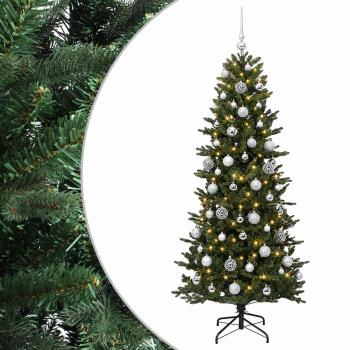 Künstlicher Weihnachtsbaum mit Weihnachtskugel 210 cm 300 LEDs