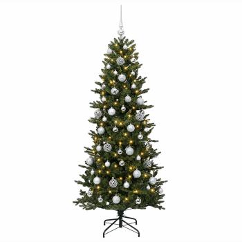 Künstlicher Weihnachtsbaum mit Weihnachtskugel 210 cm 300 LEDs