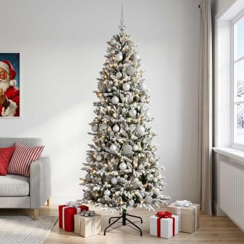 Künstlicher Weihnachtsbaum mit Weihnachtskugel 180 cm 300 LEDs