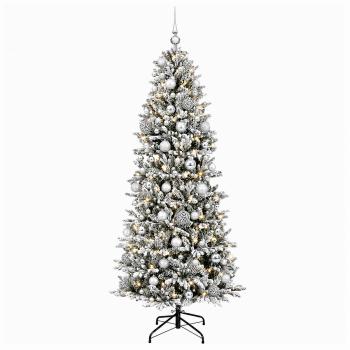 Künstlicher Weihnachtsbaum mit Weihnachtskugel 180 cm 300 LEDs