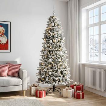 Künstlicher Weihnachtsbaum mit Weihnachtskugel 240 cm 300 LEDs