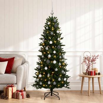 Künstlicher Weihnachtsbaum mit Weihnachtskugel 120 cm 150 LEDs
