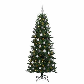 Künstlicher Weihnachtsbaum mit Weihnachtskugel 120 cm 150 LEDs