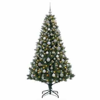 Künstlicher Weihnachtsbaum mit Kugel 180 cm 300 LEDs
