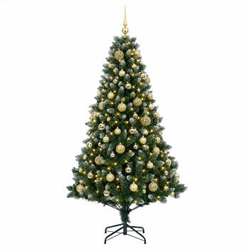 Künstlicher Weihnachtsbaum mit Kugel 180 cm 300 LEDs