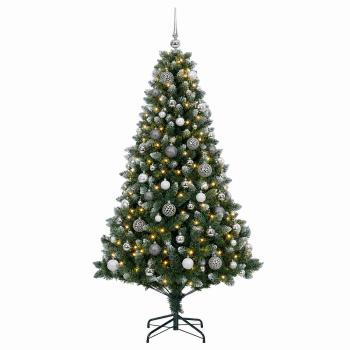 Künstlicher Weihnachtsbaum mit Kugel 180 cm 300 LEDs
