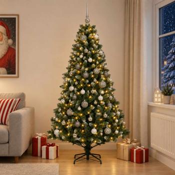 ARDEBO.de - Künstlicher Weihnachtsbaum mit Kugel 240 cm 300 LEDs