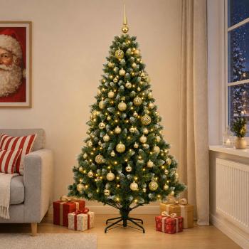 ARDEBO.de - Künstlicher Weihnachtsbaum mit Kugel 240 cm 300 LEDs