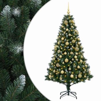 Künstlicher Weihnachtsbaum mit Kugel 240 cm 300 LEDs