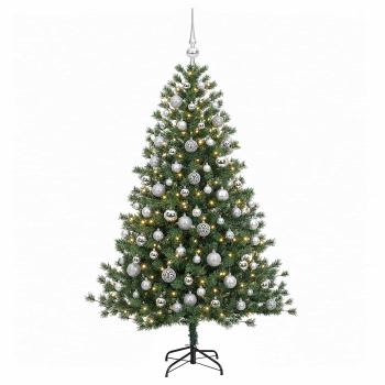 Künstlicher Weihnachtsbaum mit Weihnachtskugel 210 cm 300 LEDs