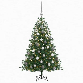 Künstlicher Weihnachtsbaum mit Weihnachtskugel 150 cm 150 LEDs