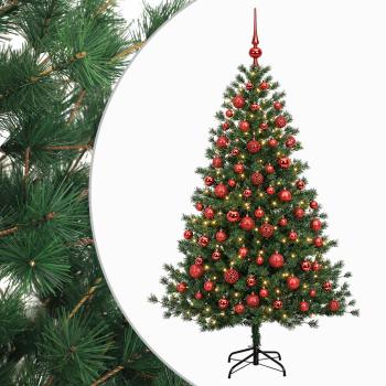 Künstlicher Weihnachtsbaum mit Weihnachtskugel 180 cm 300 LEDs