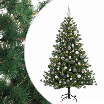 Künstlicher Weihnachtsbaum mit Weihnachtskugel 180 cm 300 LEDs