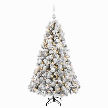 Künstlicher Weihnachtsbaum mit Weihnachtskugel 120 cm 150 LEDs