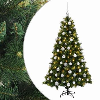 Künstlicher Weihnachtsbaum mit Weihnachtskugel 180 cm 300 LEDs