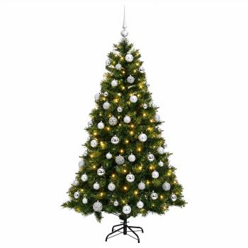 Künstlicher Weihnachtsbaum mit Weihnachtskugel 180 cm 300 LEDs