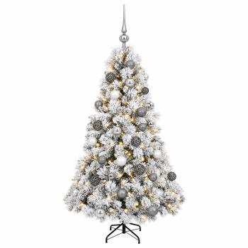 Künstlicher Weihnachtsbaum mit Weihnachtskugel 120 cm 150 LEDs