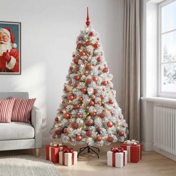 Künstlicher Weihnachtsbaum mit Weihnachtskugel 240 cm 300 LEDs
