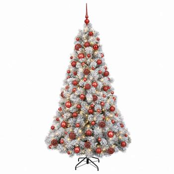 Künstlicher Weihnachtsbaum mit Weihnachtskugel 240 cm 300 LEDs